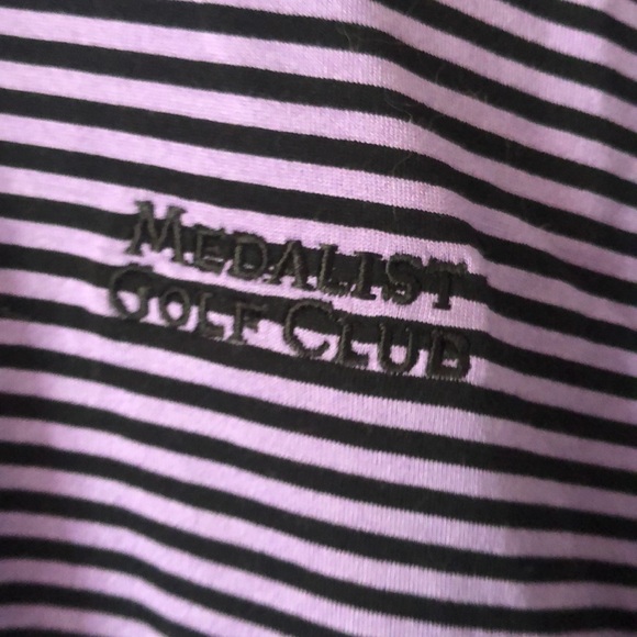 Peter Milllar fall medalist polo town crafted purple striped collar golf shirt - Picture 8 of 12